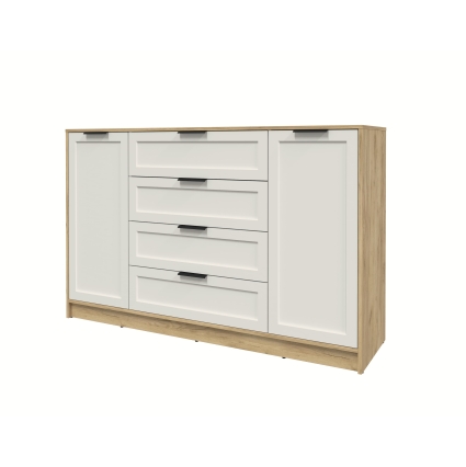 Тумба Тренд КТ-Т160 (Дуб золотой ЛДСП/ Кашемир ЛМДФ) Ш1600 В1020 Г451